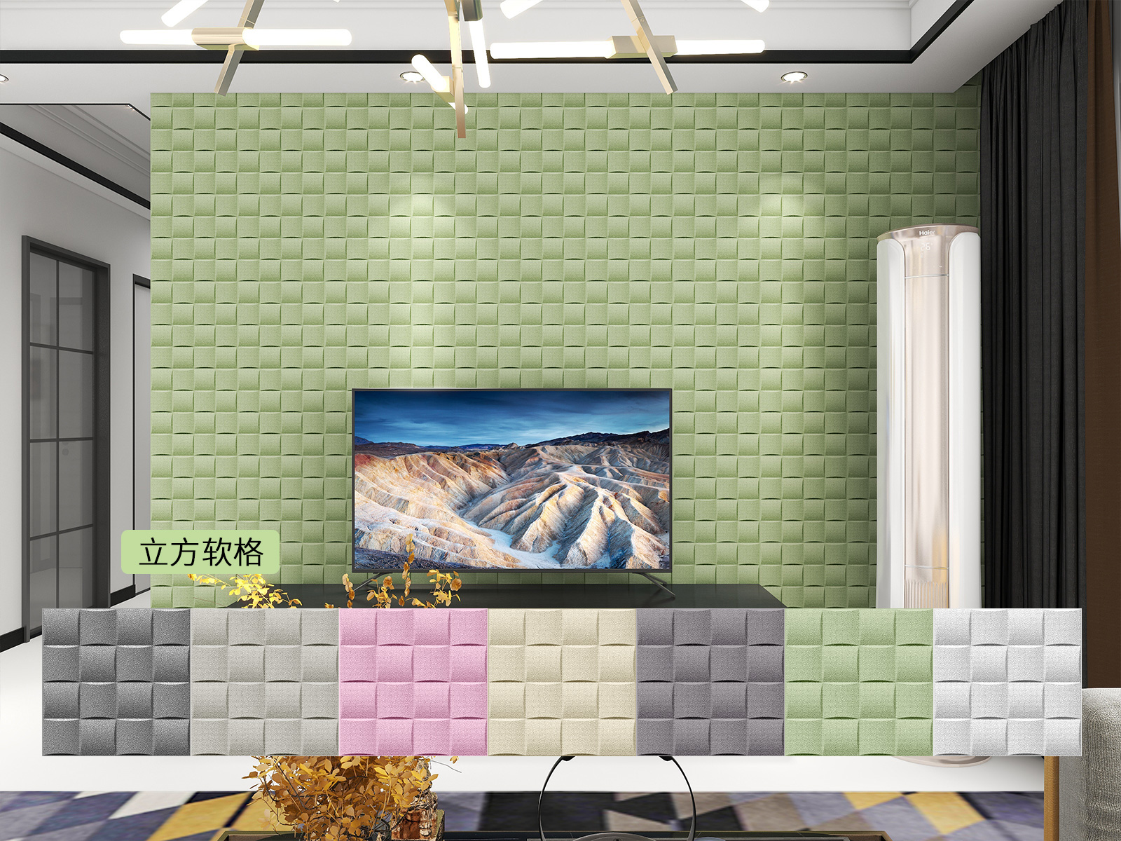 Interior Wallpaper Wood Grain PE Foam 3D Decoration Wall Coating Sticker with Anti-Static Function