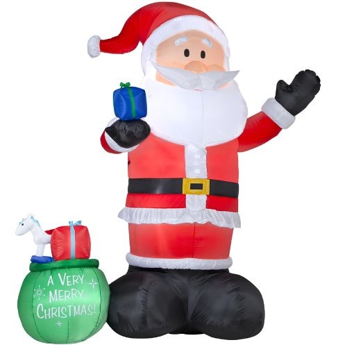 Fabric Christmas Holiday Garden Decoration Inflatable Santa Claus