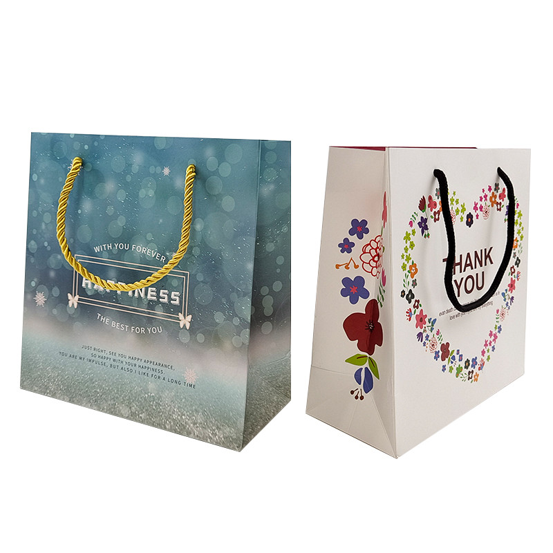 Customized Shopping Paper Bags Logo Printed Recyclable Biodegradable Brown Plain Packing Kraft Paper Bag With Twisted Ha
