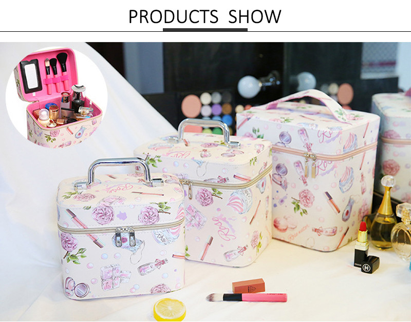 OEM L24cm PU Cosmetic Bag For Perfume Bottle