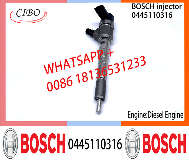 BOSCH injetor 0445110316 15710-86J20Common fuel Injector 0445110316 1571086J20000 15710-86J20 for SUZUKI 1.3DDIS/1.3CDTI