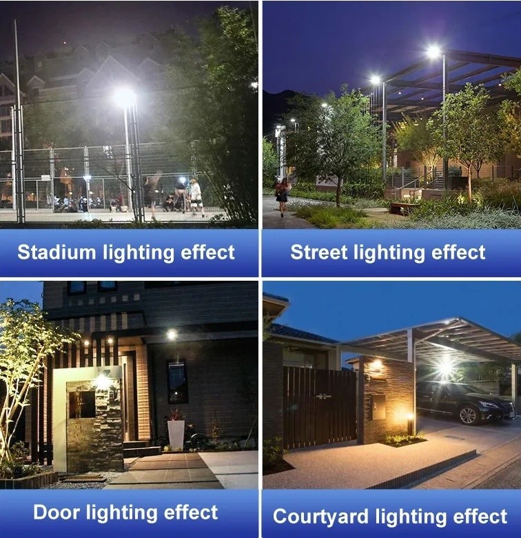 200w Solar Floodlight IP67 Waterproof Photocell LED Flood Lights Outdoor