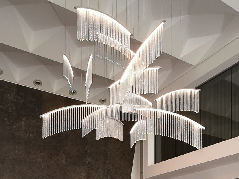 Custom Hotel Chandeliers LED Light Source