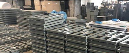 INBS-A-300kg 600 Lb Mild Steel Industry Weighing Scale Heavy Duty blue Platform scale with indicator AC 220V / 50Hz