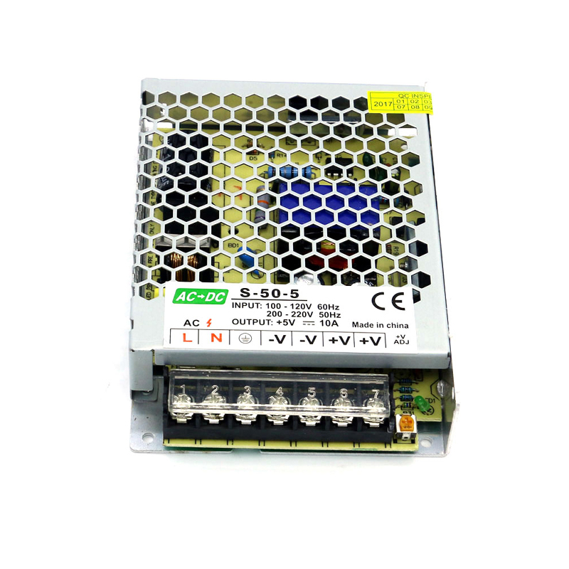 AC 110V 220V to DC 5V 10A 50W Universal Regulated Switching Power Supply Transformer Adapter LED Driver