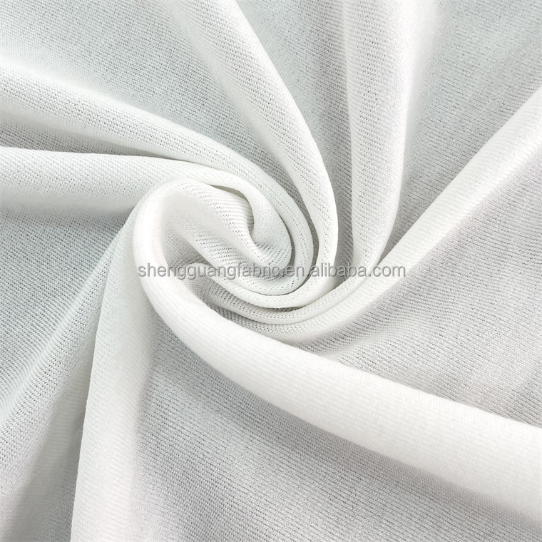 Unbleached Grey Fabric 4 way stretch Polyester Fabric at with Sample Frees Style