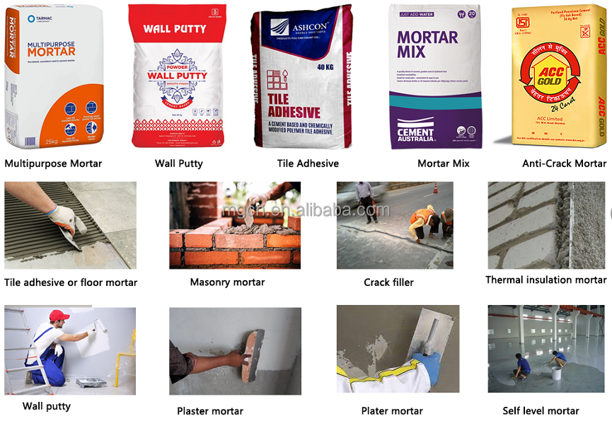 Factory Sale Dry Powder Mortar Production Line Wall Putty Sand Cement Mixing Equipment Ceramic Tile Adhesive Making Machine