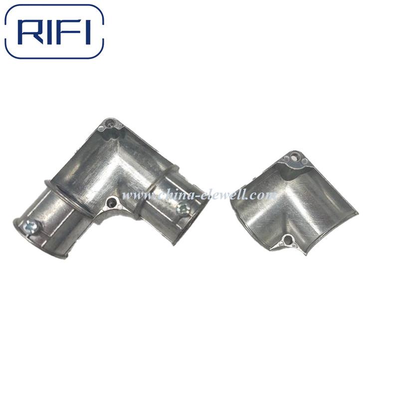 1/2 Inch To 1 Inch EMT Conduit To EMT Pipe Capped Corner Coupling Set Screw Type