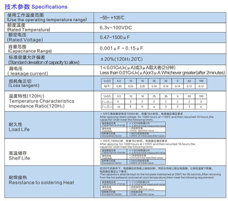 SMT Aluminum Electrolytic Capacitor High Cost Performance