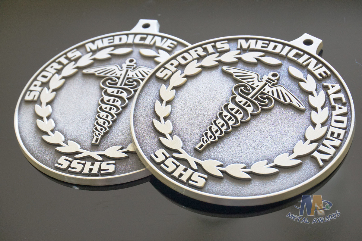 Zinc Alloy Type Silver Music Metal Award Medals With Ribbons Customized Shape
