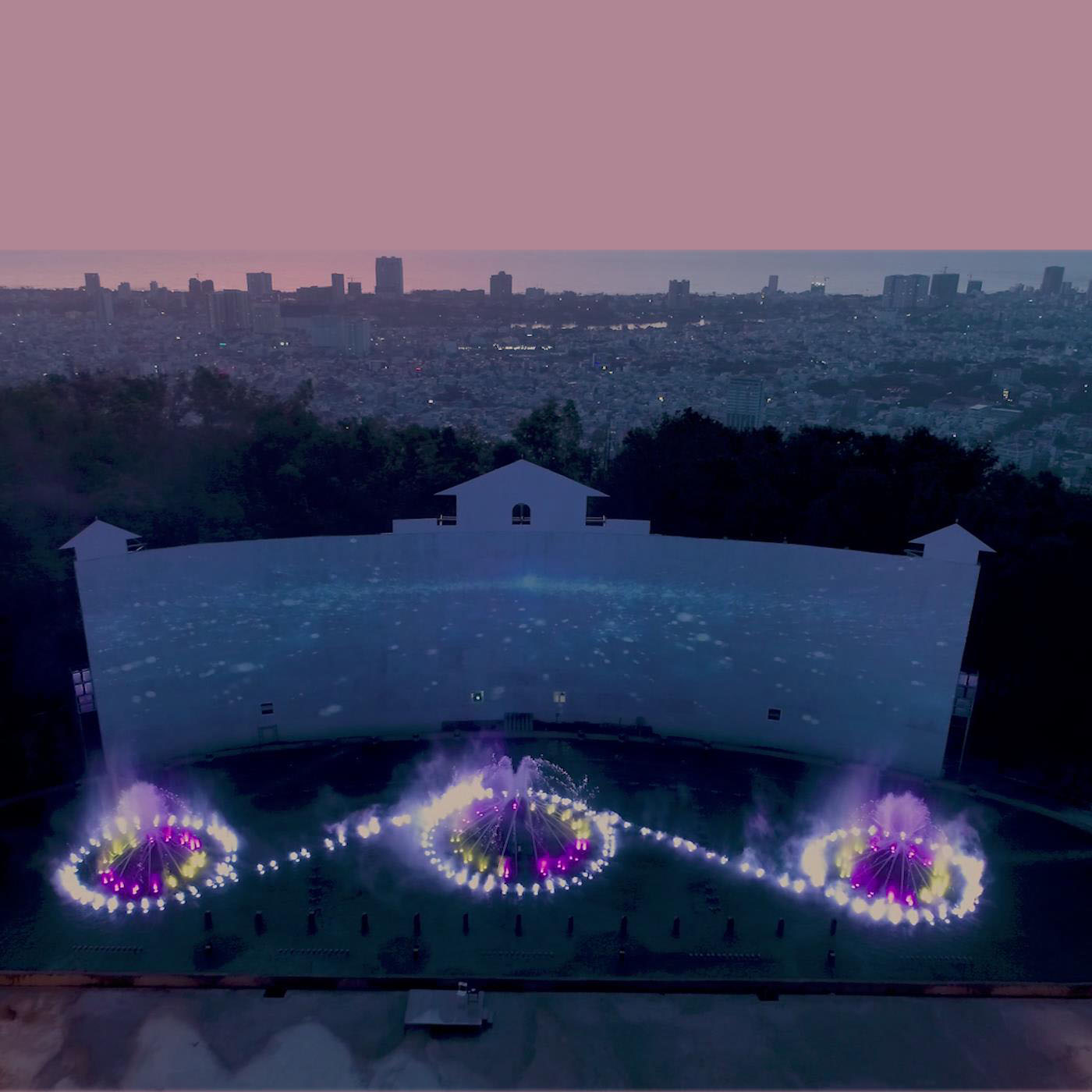 outdoor 3d movie fountain
