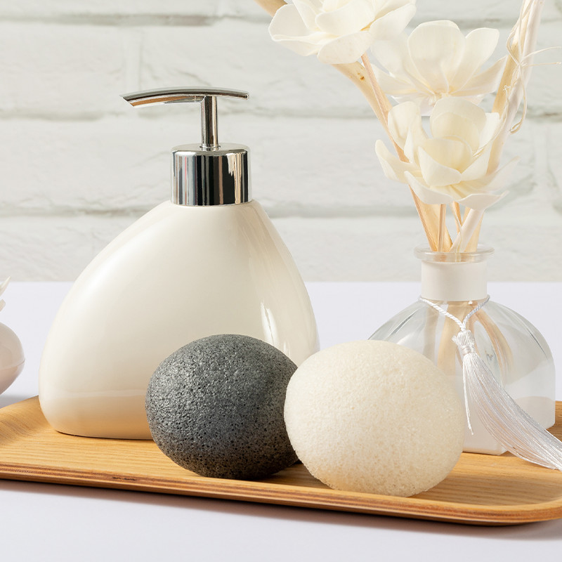 Heart Shape Pure Konjac Eco Face Sponge For Face Cleaning
