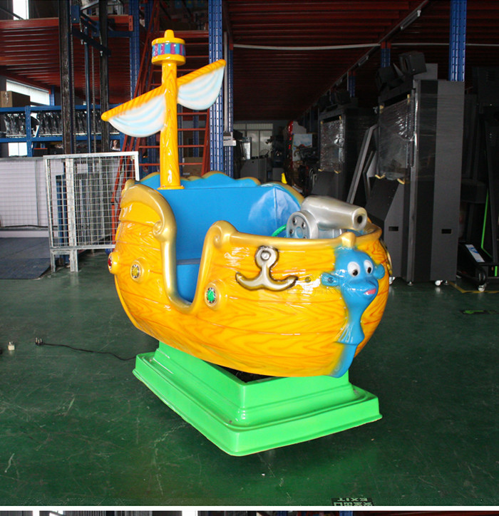 180W Pirate Ship Swing Children'S Coin Operated Rides For Star Hotels