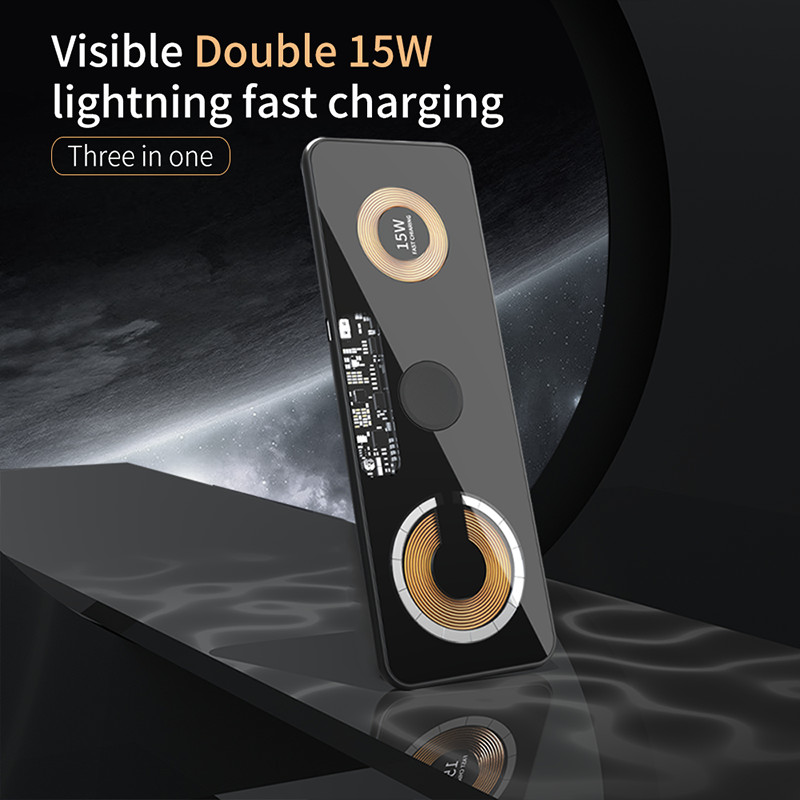 Wholesale 15 W Extremely Thin Qi Wireless Charger Pad For Iphone And Watch Earphone