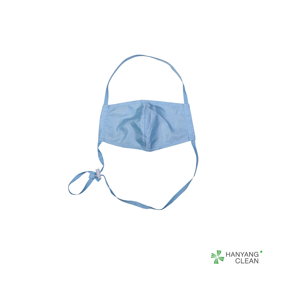 Wholesale Blue anti smoking Antistatic ESD reusable face masks muffles adjustable earloop with stopper dental medical mouth mask