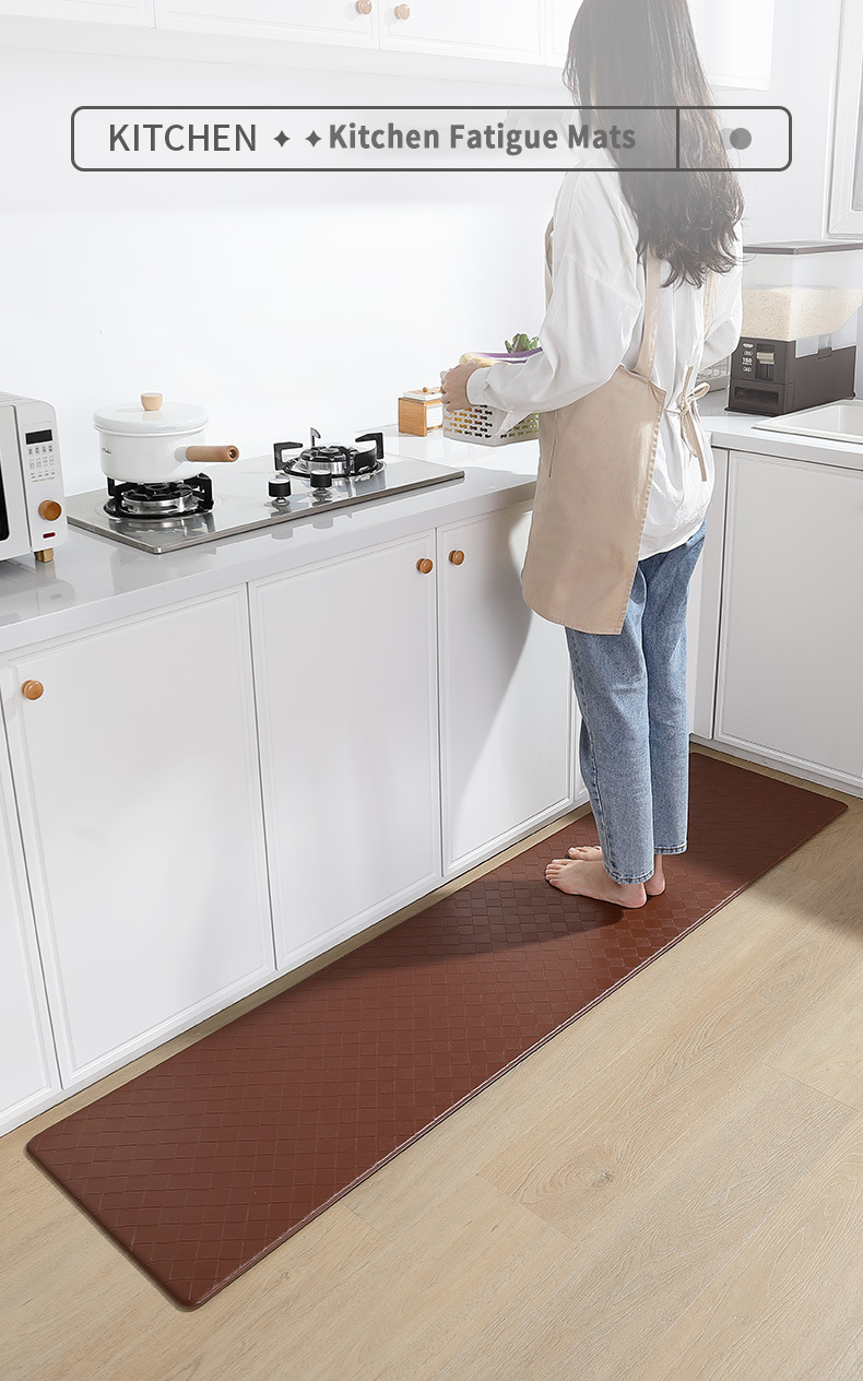 KITCHEN MAT Waterproof and Non-Slip PVC Carpets for Fatigue Prevention in Kitchens