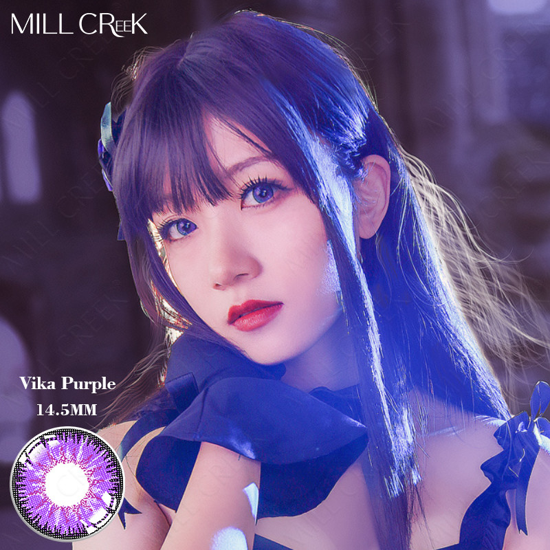 High Quality Purple Color Contact Lenses Big Eye Make Up OEM Order Online