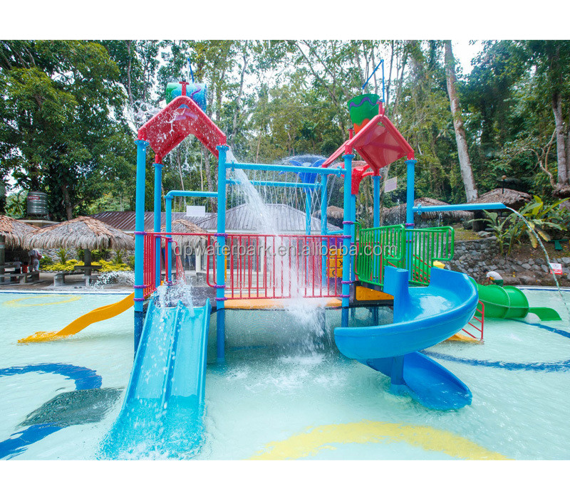 China Children Park Playground Equipment Kindergarten Aqua Park Water Games Pool Outdoor Playground Plastic Slide