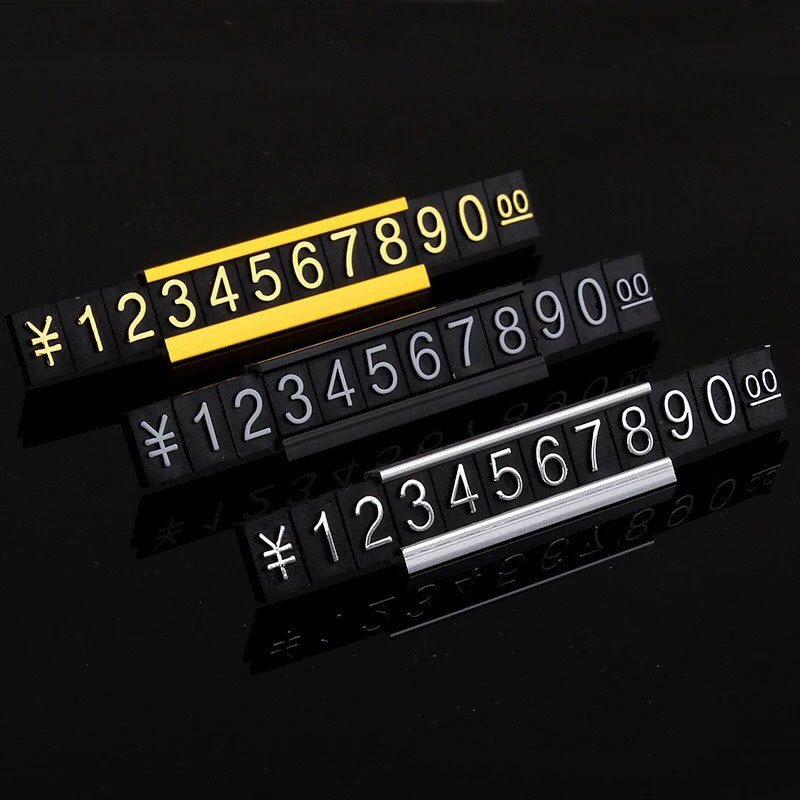 AaL-49-17 S Metal Base Removable Retail Price Display Tags