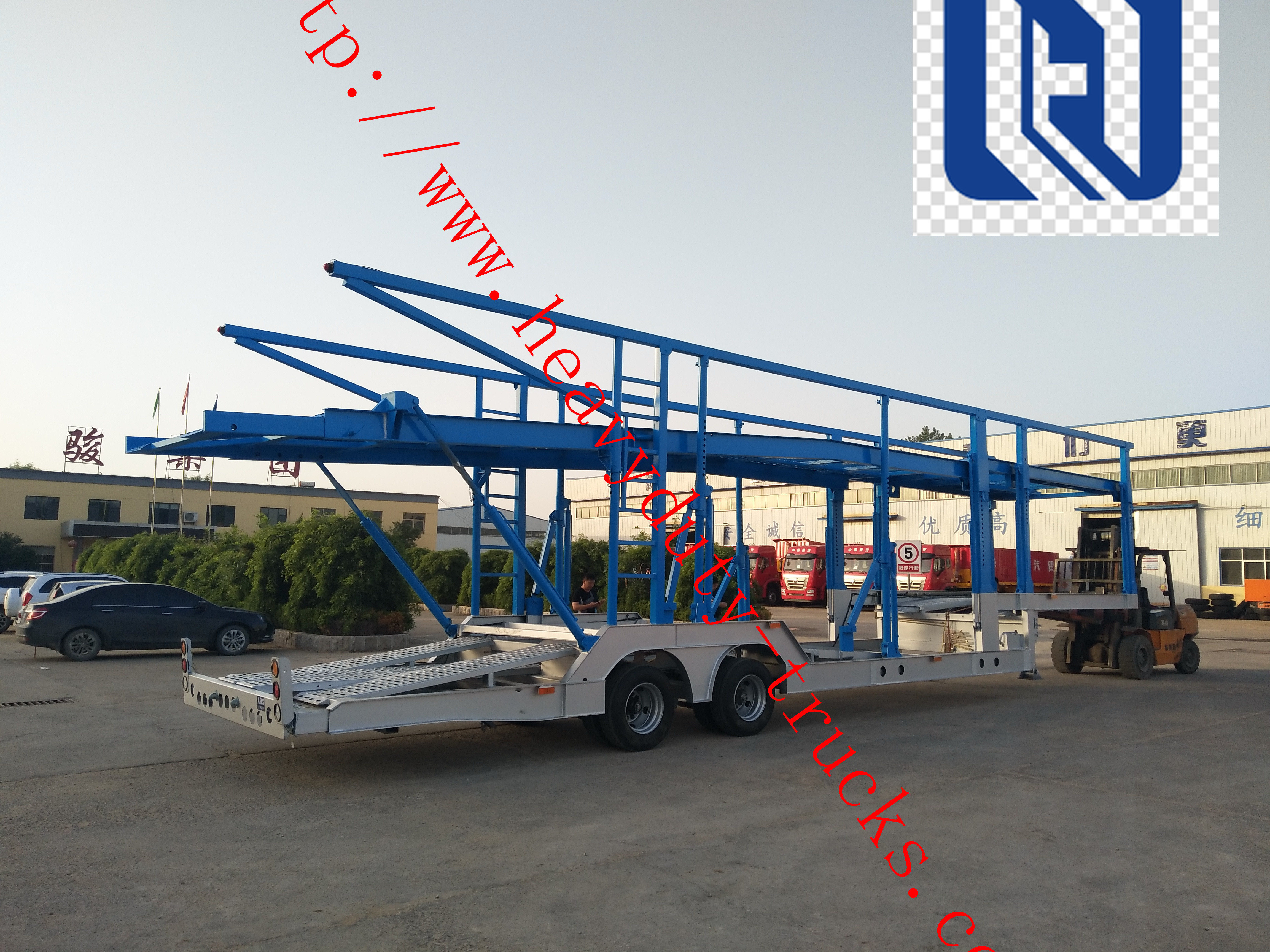Bulk Cement Semi Trailer car transport