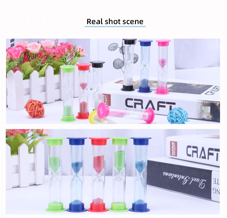 OEM ODM Plastic Hourglass 1 2 3 10 Minutes Sand Timer Free Sample