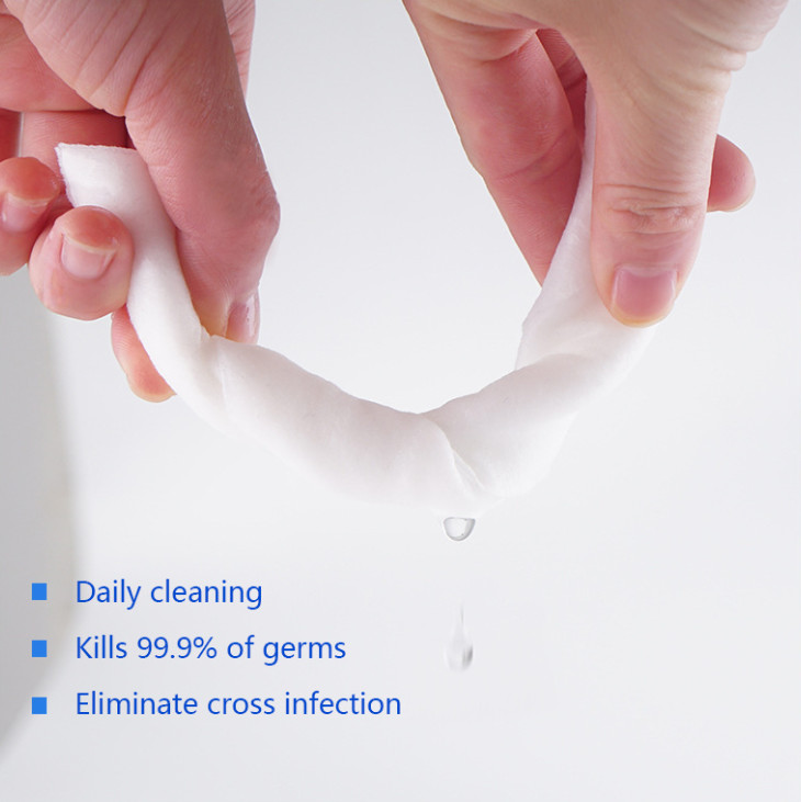 Disposable Antibacterial Wipes 75 Alcohol 100pcs/Bottle OEM