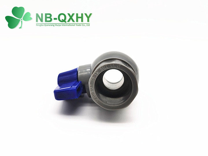 Blue Handle Socket or Thread PVC Plastic Octagonal Ball Valve