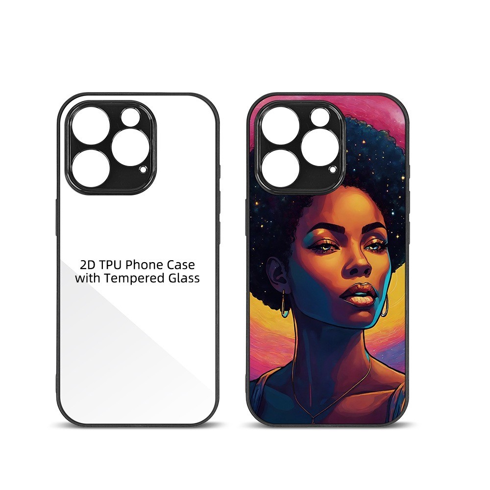 DIY Custom Tempered Glass Sublimation Phone Case For IPhone 14 15 16