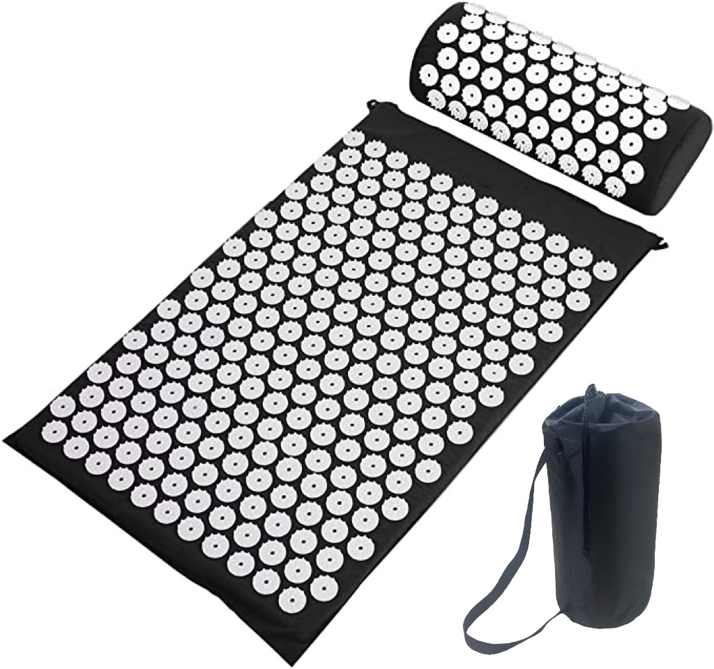 Antislip Body Buliding Massage Acupressure Yoga Mat Easy Relief Portable