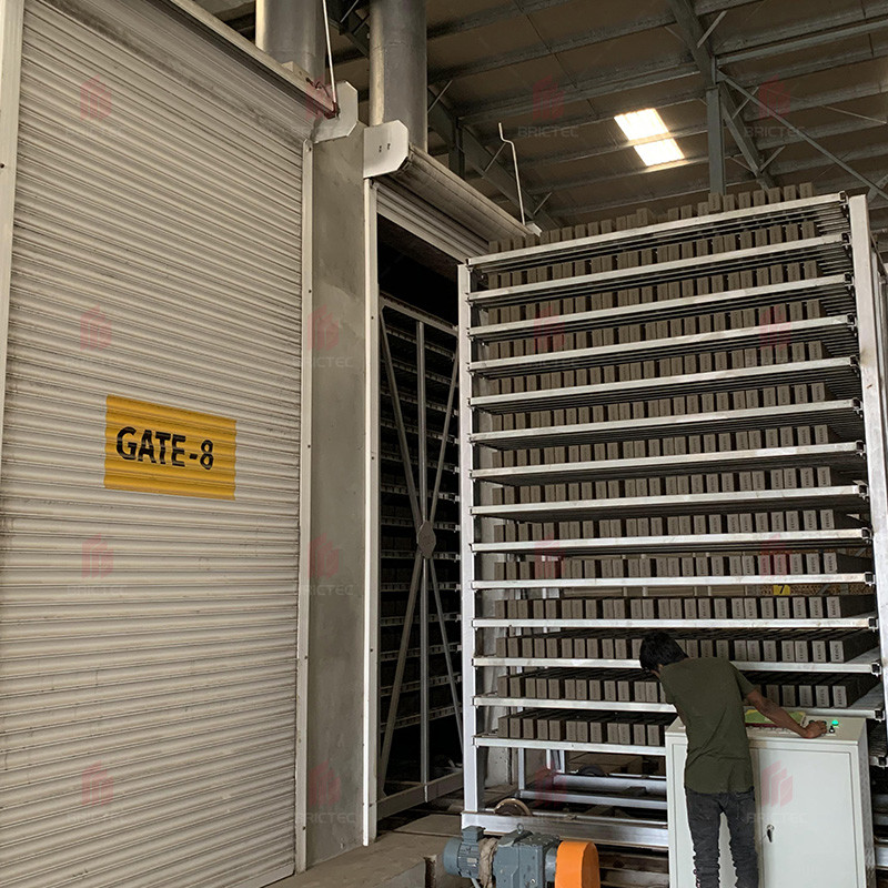 Well-Designed Drying Car for Soil in Brick Making Process of Brictec in Plant