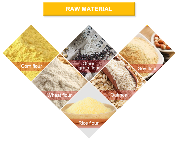 Complete Corn Wheat Chips Flakes Puff Snack Food Production Line Extruder Making Processing Machine