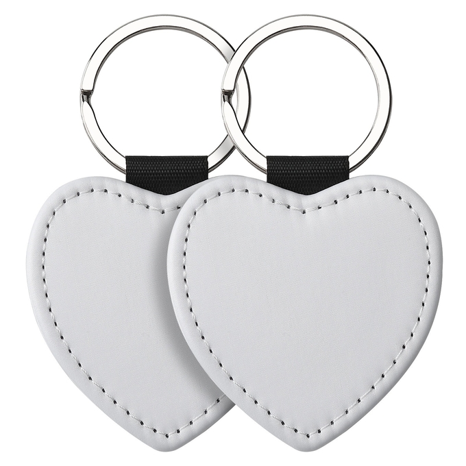 Printable Sublimation Leather Keychain Blanks With DIY Printing