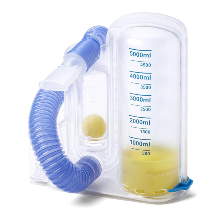 High quality 5000ML portable respiratory Incentive lung spirometer exerciser for lung exercising