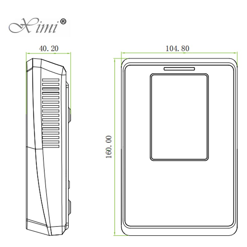 SC700 RFID Card Access Control System 246.5 × 93 × 45 Mm With Software