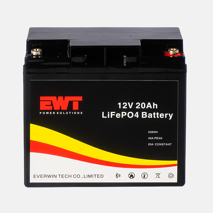 Lithium Iron Phosphate Battery 12V 20Ah Deep Cycle Battery With -20C To 60C Discharge Range
