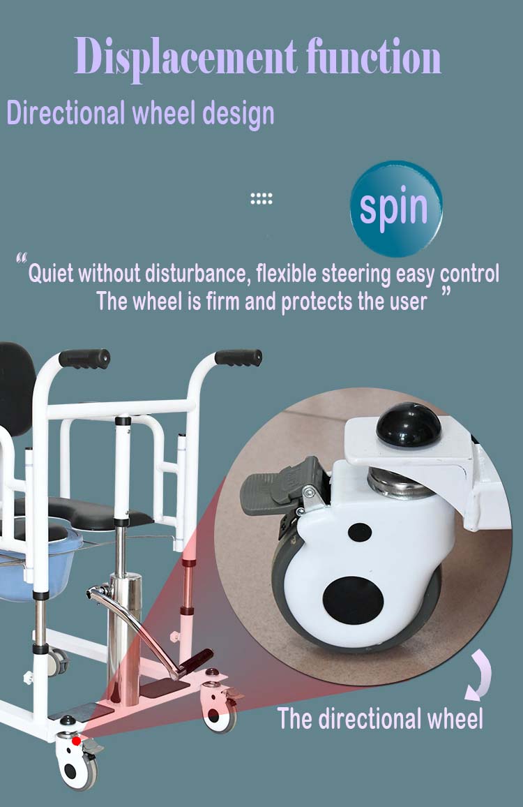 ODM Electric Patient Adjustable Hydraulic Lift Transfer Chair 150kg Bearing Capacity