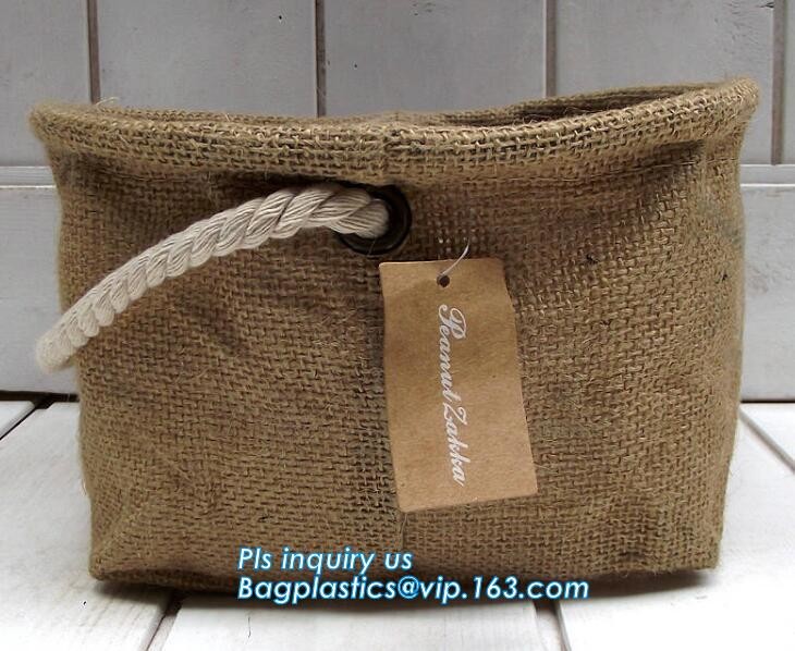 natural jute burlap foldable decorative storage basket,X-Large Well Standing 26" Toy Chest Baskets Storage Bins for Dog