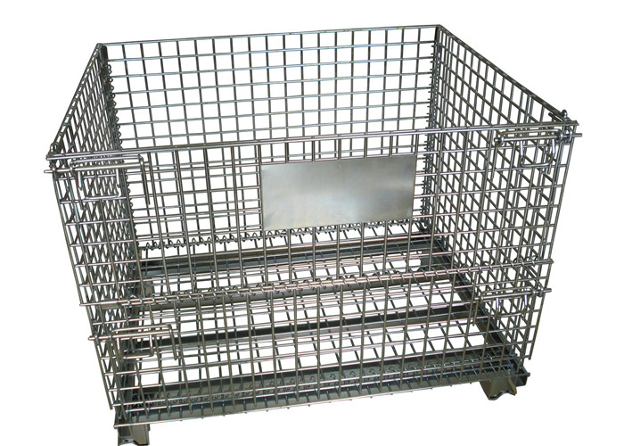 Steel Foldable Wire Pallet; Wire Container; Wire cage; Warehouse cage