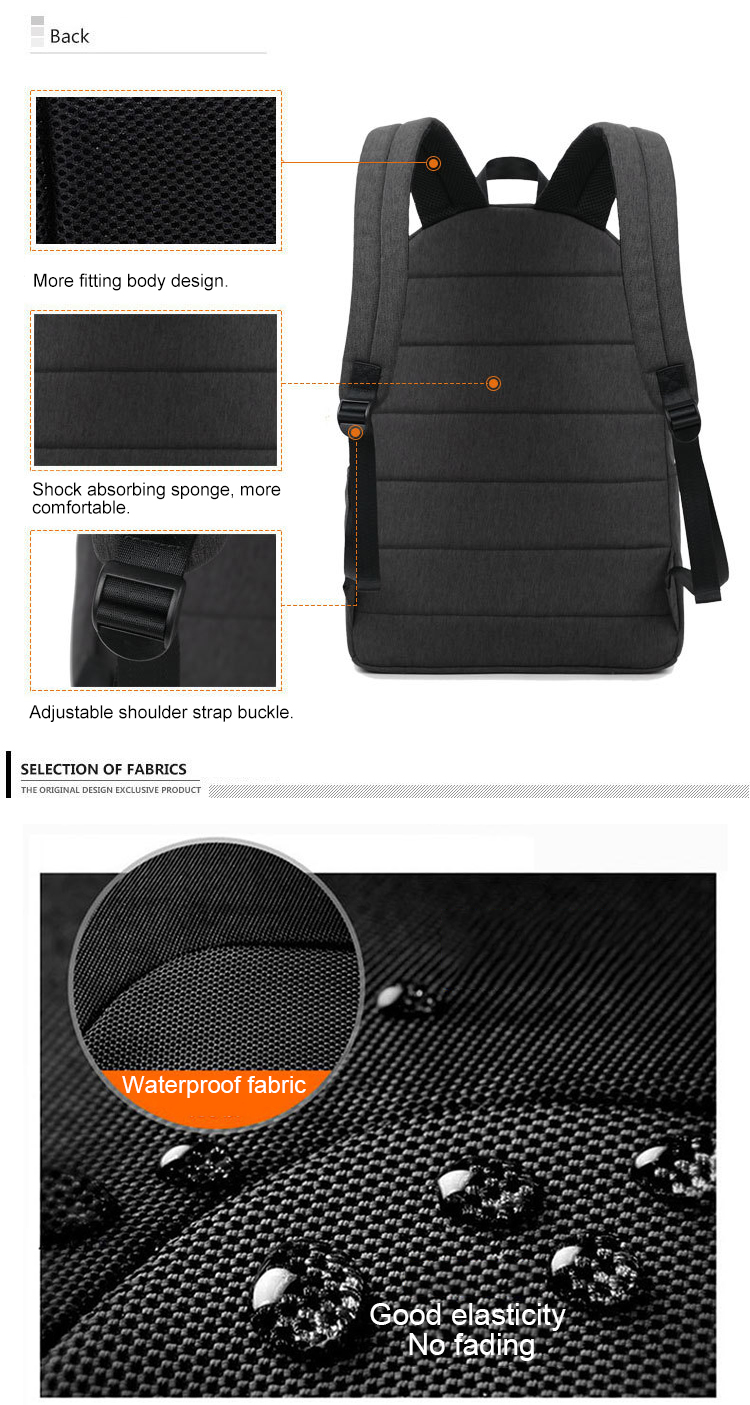 ISO9001 24L Student School Backpack Lightweight Laptop Backpack 0.6kg
