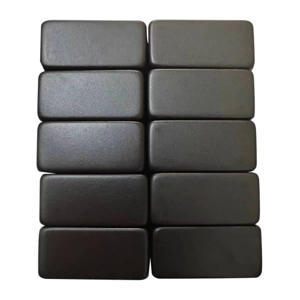 NdFeB rare earth magnet high performance shape square black epoxy coating strong