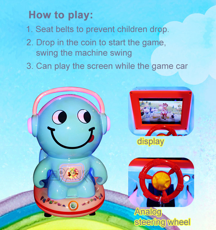 MP5 Cute Expression Smile Kid Video Games Arcade Machine Coin Operated