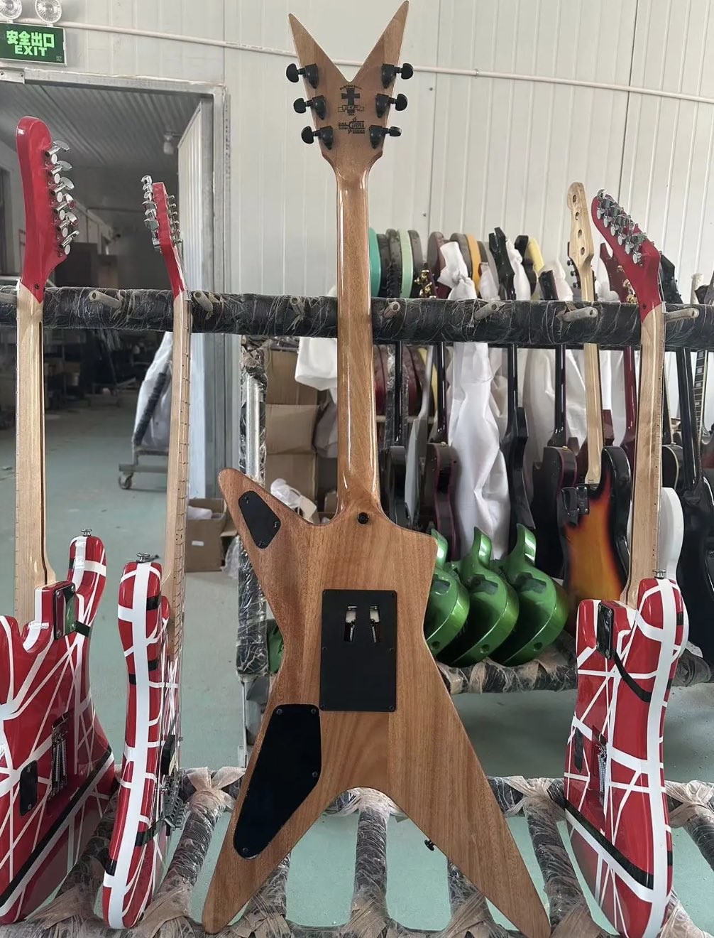 Custom Flamed Maple Top Washburn Dean Dimebag Darrell Electric Guitar Rosewood Fingerboard Irregular Shape Body Guitar