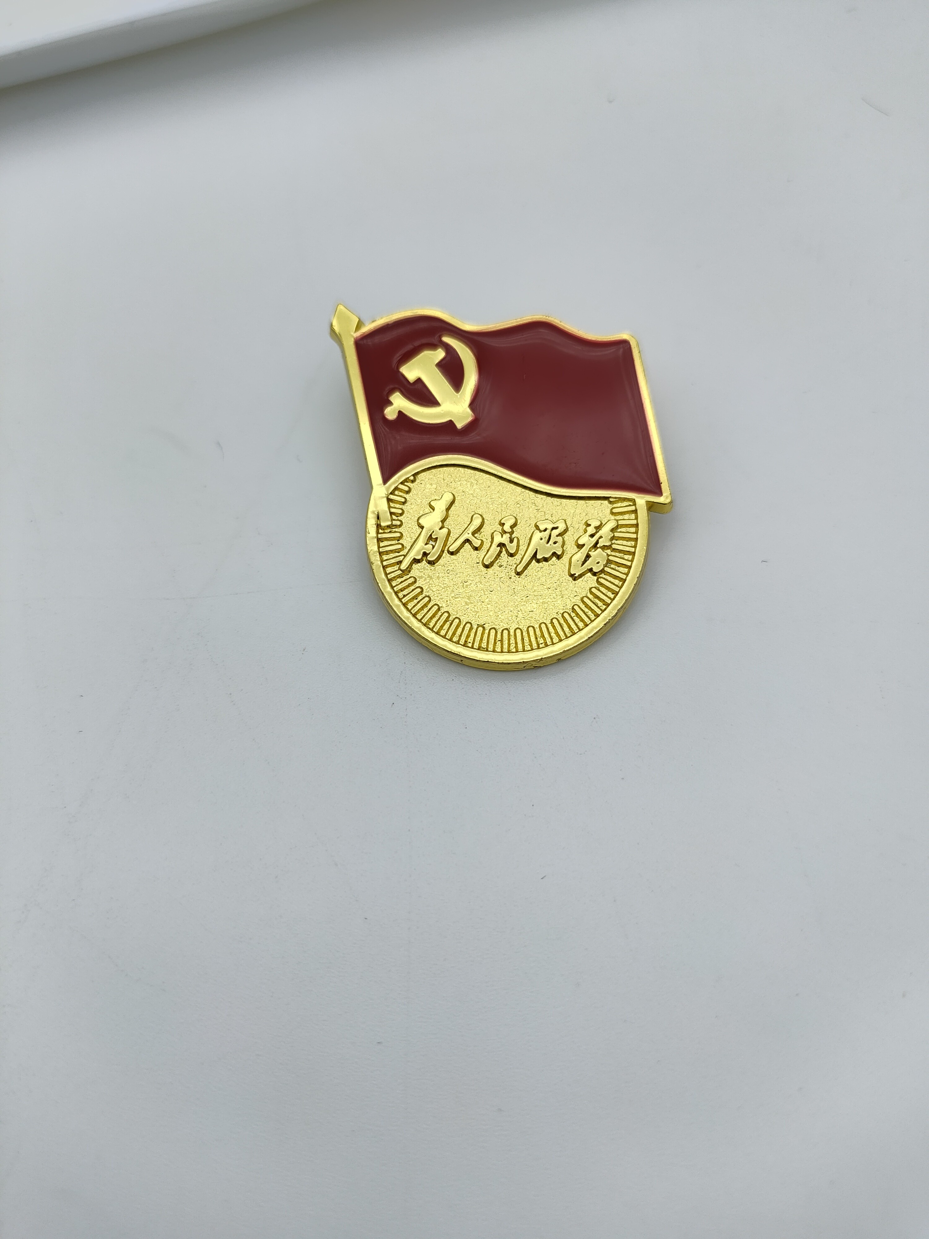 Die Casting Metal Brooch Pin , communist enamel pin Zinc alloy