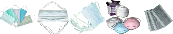 20gsm Paper Face Mask 20x7cm For Cleaning Room