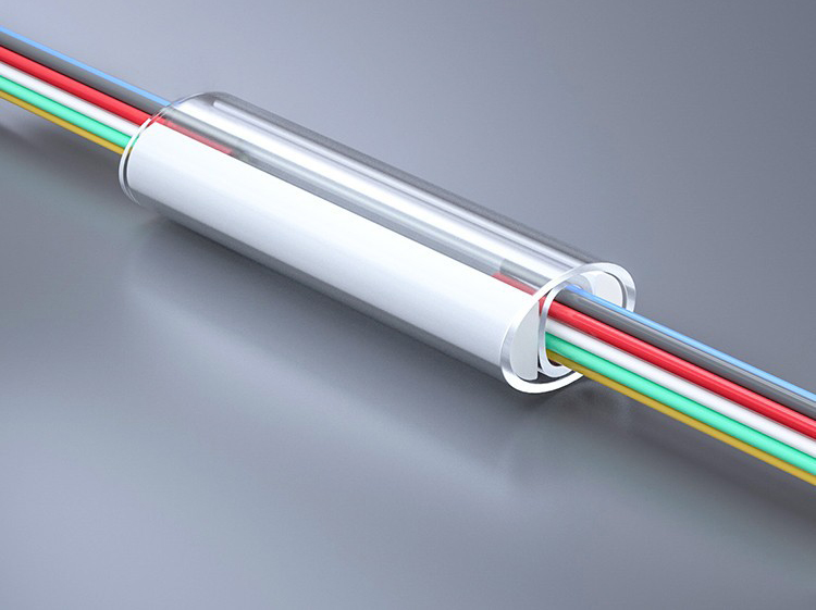 120C Shrinking Temperature Range Ceramic Fiber Heat Shrink Tube for Splice Protection