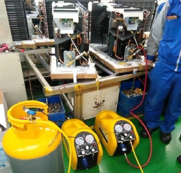 110V/60HZ Automatic Refrigerant Reclaim Machine With Single Cylinder