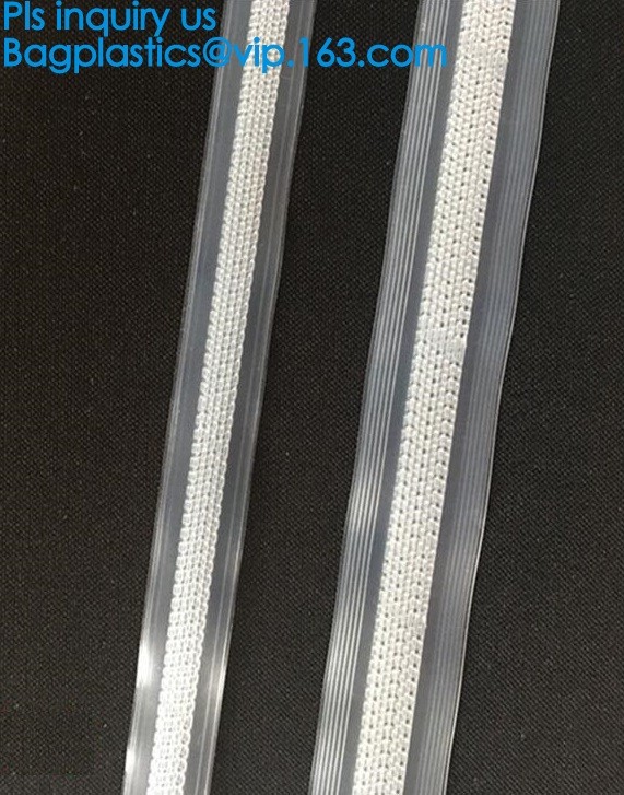 Eco-Friendly VELCRO Seal Strip, Press-Lock Seal Zipper, Pouch Bags Accessories, Easy Tear Plastic seal lock