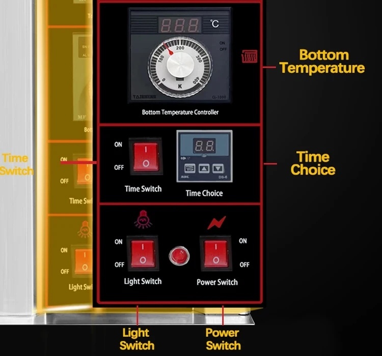 Premium Gas Baking Bakery Oven with Computer Panel Ome in Differnt Layers