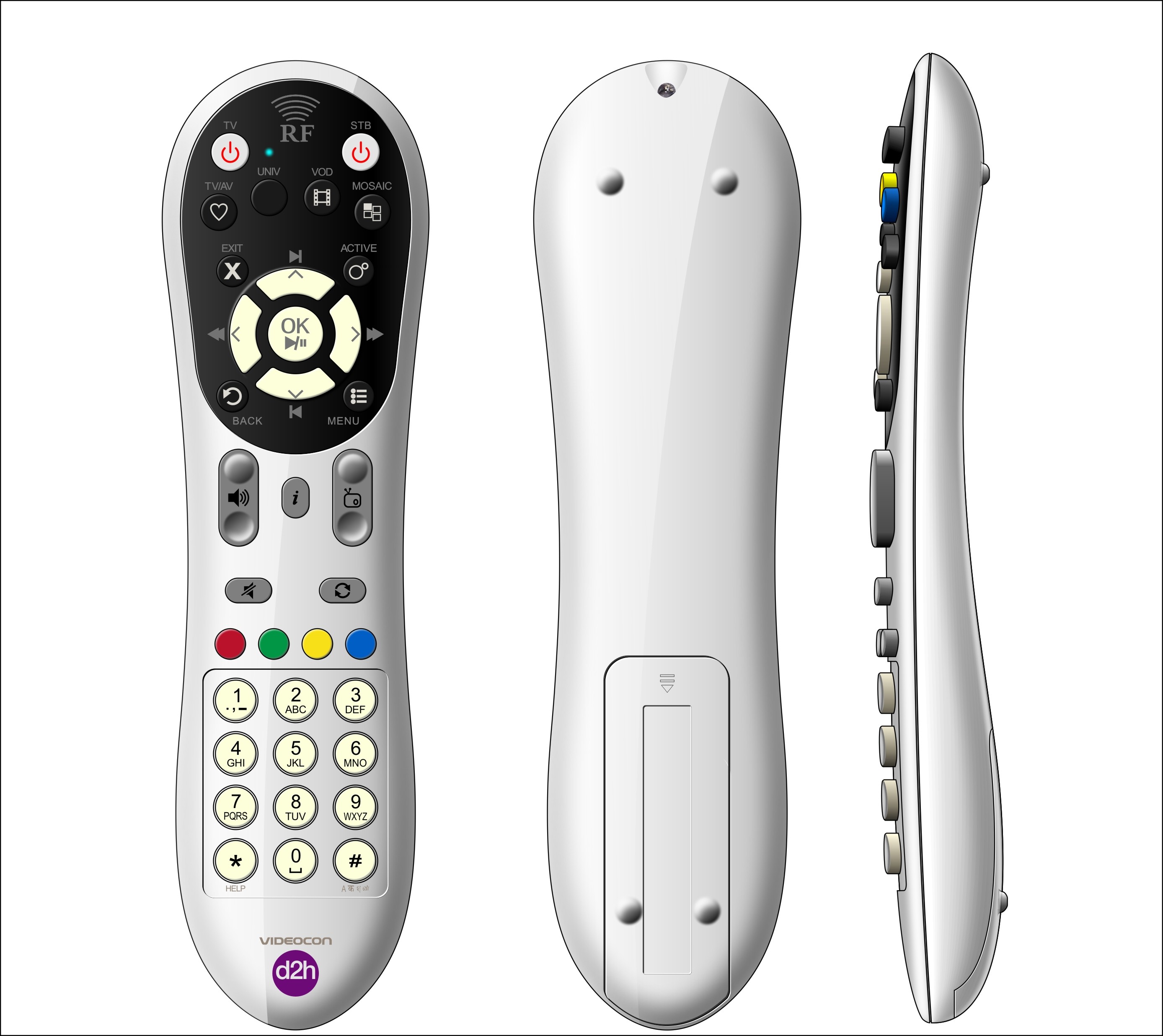 Voice Universal Remote Control For Tv , Bluetooth Television Remote Control ABS Cover