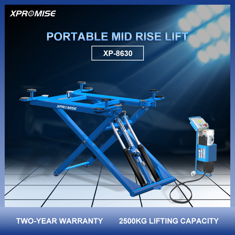 Portable Mid Rise Scissor Car Lift